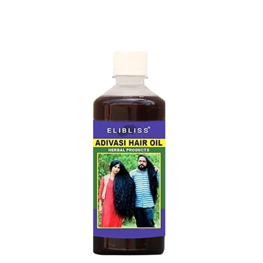 Elibliss Adivasi Herbal Hair Oil – Ayurvedic Formula for Hair Growth, Strength & Shine (200ml)